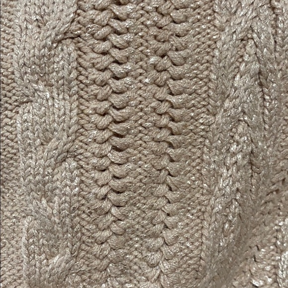 Free People Gold Metallic Braided Sweater Dress - Picture 5 of 8